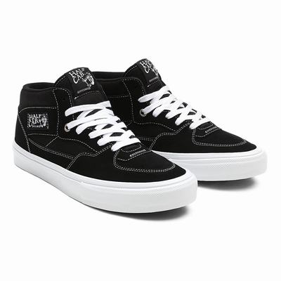 Men's Vans Half Cab Skate Shoes Black | USA12495