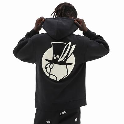 Men's Vans High Hat Hoodie Black | USA83520