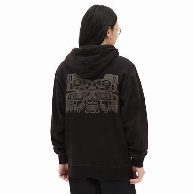 Men's Vans James Johnson Fleece Hoodie Black | USA68574