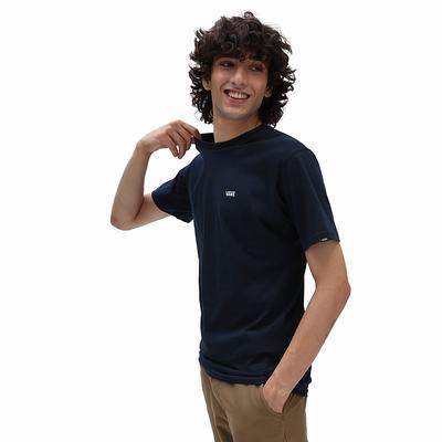 Men's Vans Left Chest Logo T Shirts Blue / Navy | USA96371