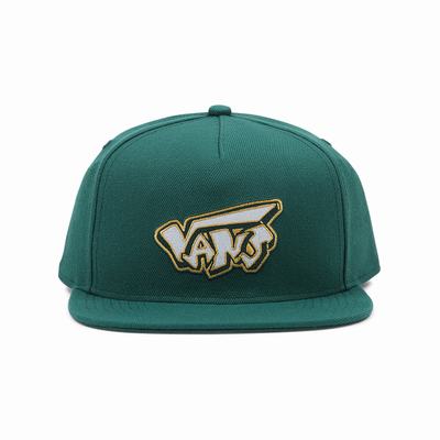 Men's Vans Marview Snapback Hats Green | USA40139