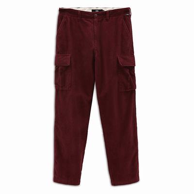 Men's Vans Micro Dazed Cargo Pants Red | USA53816