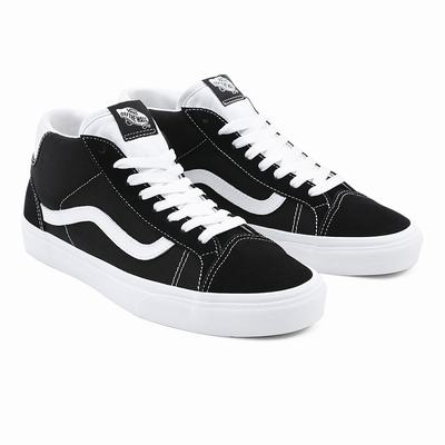 Men's Vans Mid Skool 37 Sneakers Black | USA91745