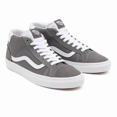 Men's Vans Mid Skool 37 Sneakers Grey | USA62895