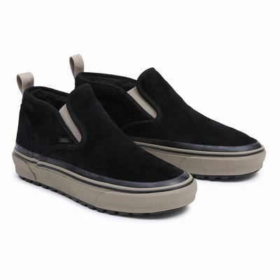 Men's Vans Mid Slip MTE-1 Sneakers Black | USA35019