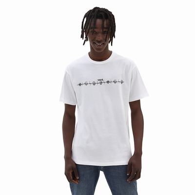 Men's Vans Mike Gigliotti Off The Wall T Shirts White | USA14203