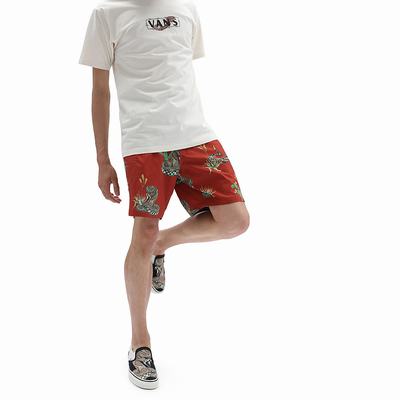 Men's Vans Mixed II Boardshorts Red | USA98036