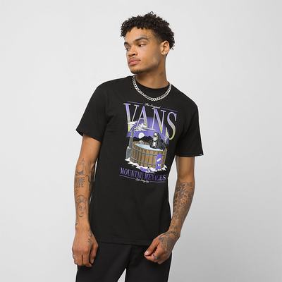 Men's Vans Mountain Menace T Shirts Black | USA03986