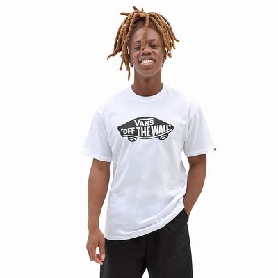 Men's Vans OTW Classic Front T Shirts White | USA16924