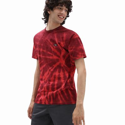 Men's Vans Off The Wall Classic Burst T Shirts Red | USA74239