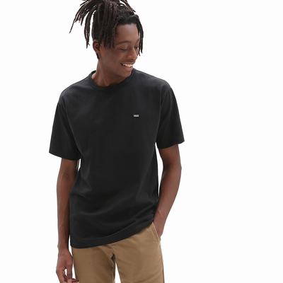 Men's Vans Off The Wall Classic T Shirts Black | USA27369