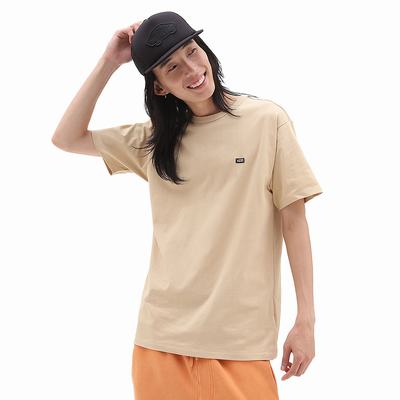 Men's Vans Off The Wall Classic T Shirts Beige | USA35024