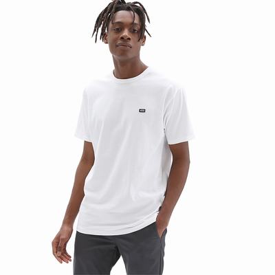 Men's Vans Off The Wall Classic T Shirts White | USA47510