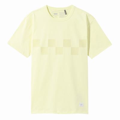 Men's Vans Off The Wall Elevated T Shirts Yellow | USA53279