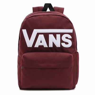 Men's Vans Old Skool Drop V Backpacks Red | USA03498