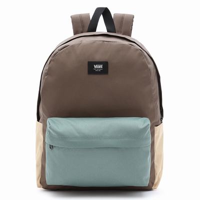 Men's Vans Old Skool H2O Backpacks Brown | USA26035