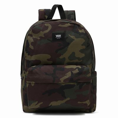 Men's Vans Old Skool IIII Backpacks Green / Brown | USA18345