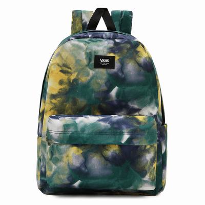 Men's Vans Old Skool IIII Backpacks Green | USA24789