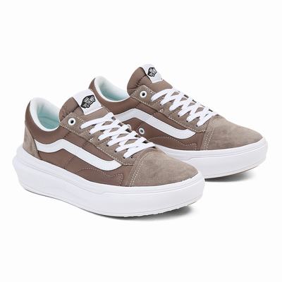 Men's Vans Old Skool Overt CC Sneakers Brown | USA67951