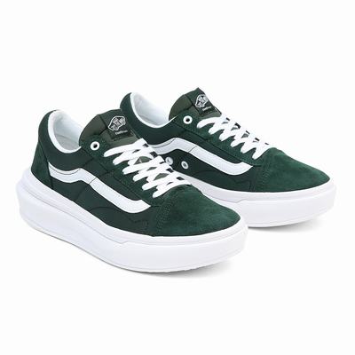 Men's Vans Old Skool Overt CC Sneakers Green | USA91835