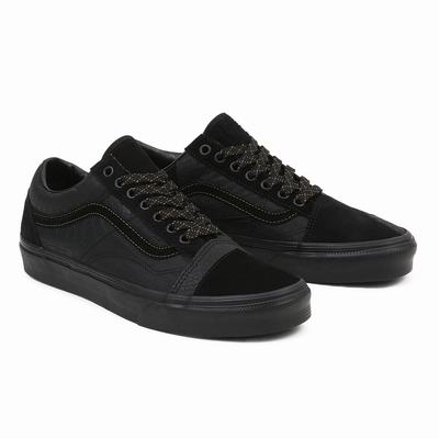 Men's Vans Old Skool Patchwork Sneakers Black | USA47681