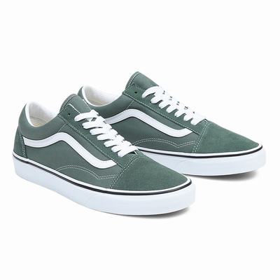 Men's Vans Old Skool Sneakers Green | USA50821