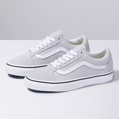 Men's Vans Old Skool Sneakers Grey / White | USA85609