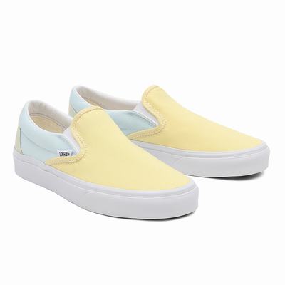 Men's Vans Pastel Block Classic Slip On Shoes Multicolor | USA95614