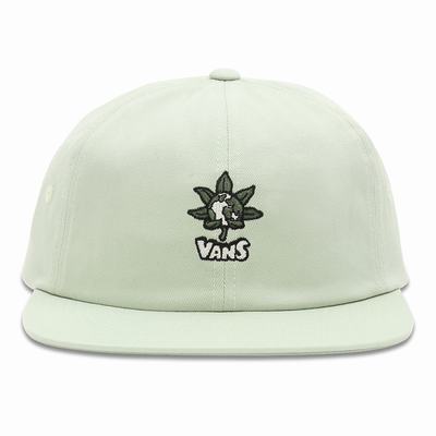 Men's Vans Peace Of Mind Jockey Hats Green | USA32789