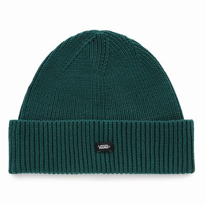 Men's Vans Post Shallow Cuff Beanie Green | USA12674