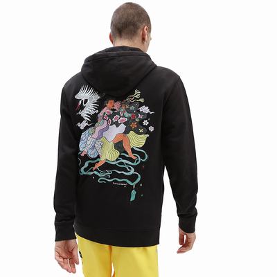 Men's Vans Pride OTW Gallery Hoodie Black | USA32658