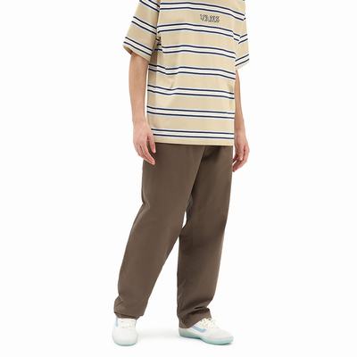 Men's Vans Range Baggy Tapered Elastic Waist Pants Brown | USA29647