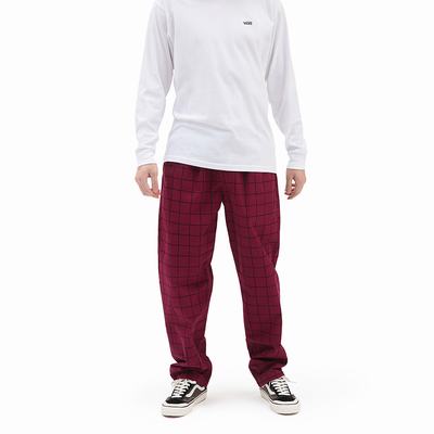 Men's Vans Range Loose Tapered Elastic Waist Pants Purple | USA14857