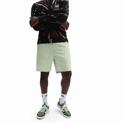 Men's Vans Range Relaxed Elastic Shorts Green | USA43827