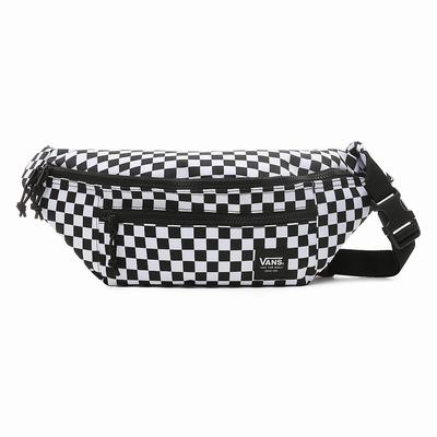 Men's Vans Ranger Waist Pack Bags Black / White | USA12905