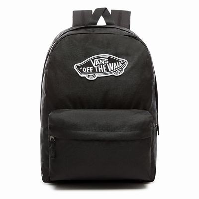 Men's Vans Realm Backpacks Black | USA10962