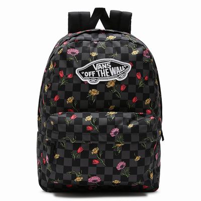 Men's Vans Realm Backpacks Black | USA37528