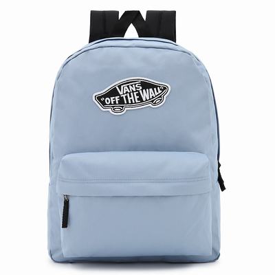 Men's Vans Realm Backpacks Blue | USA89267