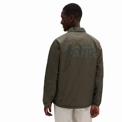 Men's Vans Reversible Torrey Jackets Green | USA84071