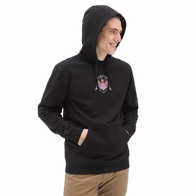 Men's Vans Rise Up Hoodie Black | USA14328