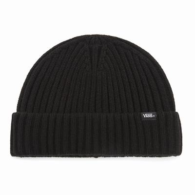 Men's Vans Shallow Cuff Beanie Black | USA52371