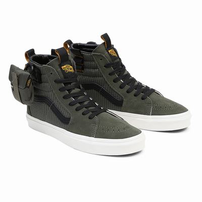 Men's Vans Sk8-Hi Cmty Sneakers Green | USA72635