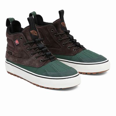 Men's Vans Sk8-Hi Del Pato MTE-2 Sneakers Green / Brown | USA12054