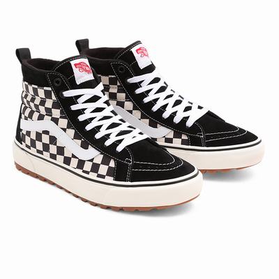 Men's Vans Sk8-Hi MTE-1 Sneakers Black / White | USA54290