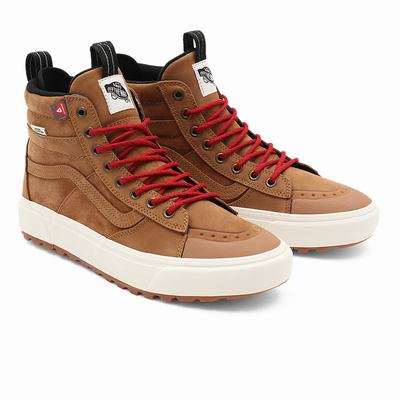 Men's Vans Sk8-Hi MTE-2 Sneakers Brown | USA42318