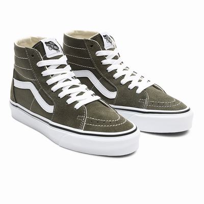 Men's Vans Sk8-Hi Tapered Sneakers Green | USA85097