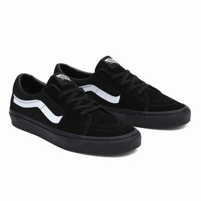 Men's Vans Sk8-Low Sneakers Black | USA28130