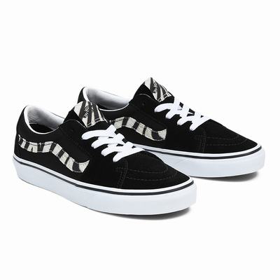 Men's Vans Sk8-Low Sneakers Black | USA41278