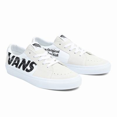 Men's Vans Sk8-Low Sneakers White | USA46205