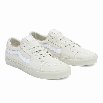 Men's Vans Sk8-Low Sneakers White | USA91325